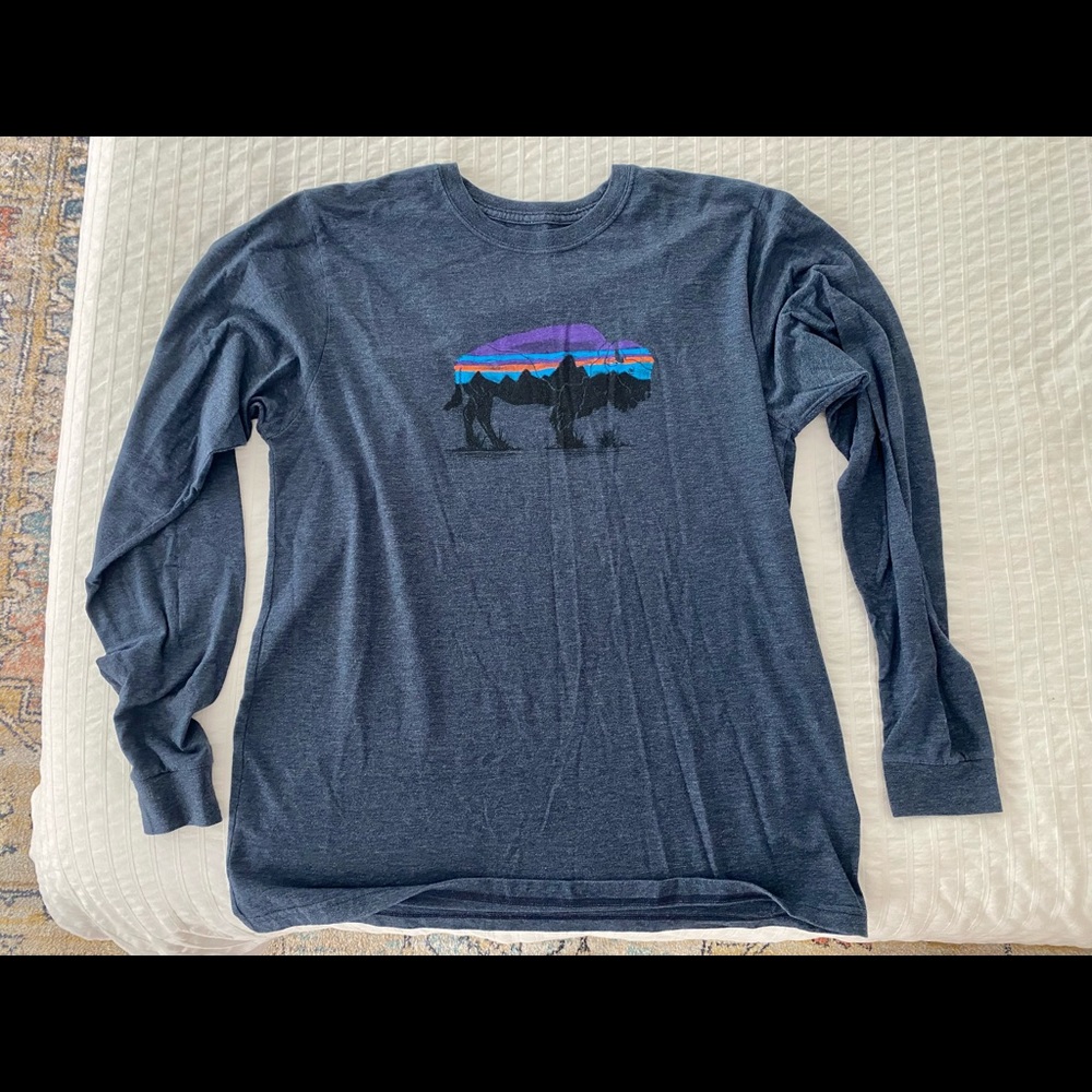 Blue Patagonia Buffalo Tee